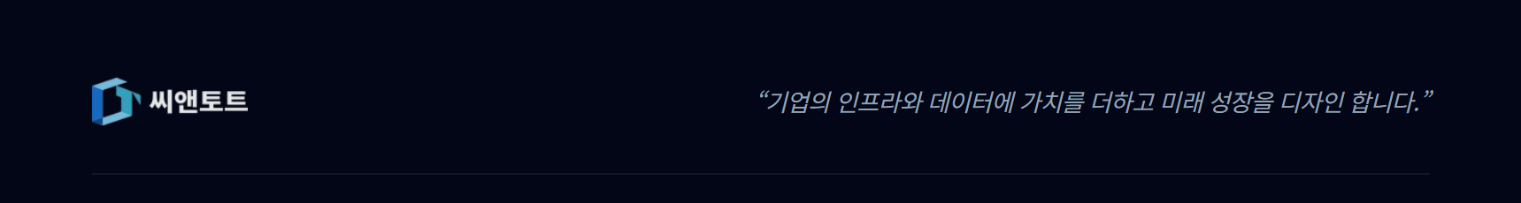 씨앤토트(주) 가치